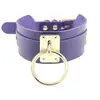 Gargantilla de Anillo Punk Harajuku de Cuero PU Ecológico Cadena para el Cuello Estilo Callejero Noche Salvaje Collar con Forma de O