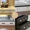 Gaveta com puxador de piso tatami estilo japonês, puxador moderno simples preto embutido invisível