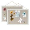 Customized Amazon linen wall decoration photo wall hanging small bulletin board cross-border double-sided display board