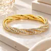 Pulsera de tenis de cobre con incrustaciones de diamantes Xiyin de TEMU, súper vendida, pulsera cuadrada de pareja de múltiples capas envolvente, a la moda y lujosa