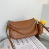Bolsa de Maternidad Bolsa Redonda 2023 Nueva Bolso Cruzado para Mujer Moda Casual Bolso de Axila Textura Elegante Bolso de Hombro Portátil