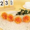 Crisântemo de 4 Cabeças Casamento Decoração Externa Flor Artificial Decoração de Casa e Escritório Display de Balcão Adereços de Fotografia