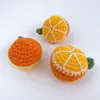 Girassóis Tricotados à Mão, Caquis, Laranjas, Amendoins, Maçãs, Enfeites de Natal, Acessórios e Acessórios de Tricô