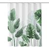 [Personalizado] Cortina de Baño Impresa Digitalmente Transfronteriza de Amazon Cortina de Ducha de Poliéster Hoja de Plátano Simple Anti-Transfronteriza Venta Caliente