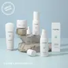 Frasco borrifador ultra fino simples de 50ml, frasco de loção de 150ml, frasco de plástico PET com pump, frasco de tônico de ombro redondo de 100ml