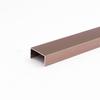 Aleación de aluminio Canaleta de aluminio en forma de U Tira decorativa para techo de fondo de techo Perfil de aluminio Tira de borde de perfil de aluminio Tira de borde de baldosa cerámica de titanio
