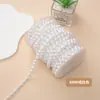 Fio de Pérolas para Casamento Pérolas Artificiais Corrente de Contas Montadas Material DIY Decoração de Colar Cortina de Pérolas Cenário Contas de Madeira