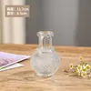 Adorno Francés Retro en Relieve Flor Pequeña Quemador de Incienso Florero para Sala de Estar Florero de Vidrio Transparente Sello