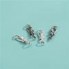 Plata de Ley S925 Botón de Gato Hebilla de Pulsera de Zorro DIY Cuerda Tejida a Mano Pulsera de Cristal Collar Cola Hebilla Accesorios