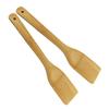 Espátula de Bambú, Espátula Cuadrada, Se Puede Grabar con Logo, Adecuada para Cocinas Eléctricas, Ollas Antiadherentes, Sartenes, Planchas, Utensilios de Cocina, Espátula Antiadherente