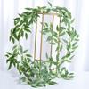 Flor Artificial Hoja de Sauce Ratán Decoración de Boda Vid Planta Verde Bonsái Hojas de Eucalipto Hojas de Eucalipto