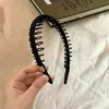 Diadema de estilo coreano de doble diente antideslizante de caña alta para mujer, simple y versátil para uso diario, lavado de cara y maquillaje, accesorio para el cabello de diadema, nuevo modelo 2026