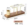 Soporte Creativo de Madera de Nogal para Escritorio, Madera Maciza para Servilletas de Papel, Hotel, Restaurante, Cafetería, Soporte Vertical para Servilletas, Soporte de Lujo Ligero para Palillos