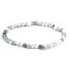 Brazalete de Ágata con Patrón de Árbol Youjia, Pulsera de Piedra Natural Semipreciosa, Pequeño Fresco Casual, Pulsera de una Sola Vuelta de Cuentas
