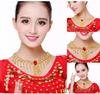 Cadena de Cabello de Joya para Danza del Vientre Pasador Pasador Accesorios para Performance de Mesa de Danza India Diadema Joyería Diadema Banda para el Cabello