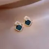 Pendientes de Borla de Perla de Imitación Más Vendidos Transfronterizos, Sensación de Lujo Ligero y Gama Alta, Pendientes Versátiles con Incrustaciones de Diamantes de Moda para Mujer