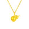 Colgante de Calabaza Estilo Wang Jiaer Imitación Oro Vietnamita Oro Oro Calabaza Grande Cadena de Lana Colgante
