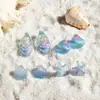 Aretes Europeos y Americanos Transfronterizos Frescos y Dulces Viento de Playa Estrella de Mar Concha Acrílico Viento Vacacional Pendientes con Colgante de Caracola