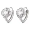 Pendientes de Flor de Moda para Mujer Plata de Ley 925 Lujo Accesible Europeo y Americano Elegantes Pendientes de Circonita Estilo Ins Diseño Sencillo de Nicho Joyería