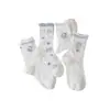 Calcetines de Media Pantorrilla de Gato de Dibujos Animados Estilo Lolita Dulce, Calcetines de Malla Transpirable con Encaje de Lunares para Primavera y Verano, Calcetines Holgados para Niñas
