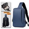 Bolsa de Pecho para Hombre Transfronteriza, Bolso Cruzado Casual de Negocios, Bolso de Hombro para Hombre, Bolsa de Pecho de Gran Capacidad, Logotipo Personalizado de Alta Gama