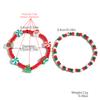 Explosiones Transfronterizas Europeo y Americano Amazon Joyería Navideña Pulsera Copo de Nieve Cristal Cuentas Pulsera Navideña para Mujer traje
