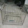Carrinho de Bolas de Aço Inoxidável para Jardim de Infância Cesta de Futebol Grossa Suporte Móvel para Armazenamento de Basquete Rack de Bolas Estrutura de Bolas Carrinho de Bolas para Adultos