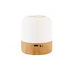 Controle Remoto com Padrão de Madeira Transfronteiriço Luz Ambiente Noturna Sete Cores para Quarto, Mesa de Cabeceira, Sono e Toque Noturno Pequena Luz Colorida Inteligente