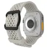 Adecuado para apple watch Ultra9876543210 generación se orificio de mijo correa de reloj de silicona transpirable nuevo