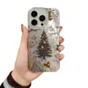 Árbol de Navidad Brillante Adecuado para Apple 17Promax Caricatura Funda para Teléfono Móvil Iphone16Plus Modelo Nuevo 15Pro Alta Calidad