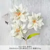 Ramo de Lirios Artificiales Producto Terminado, Flores de Seda Artificial para Arreglos de Boda, Flores de Plástico con Acabado de Alta Gama para Decoraciones de Boda