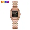 Relógio feminino Time beauty quadrado com pulseira de aço inoxidável, relógio de moda, seleção transfronteiriça, relógio de quartzo à prova d'água, relógio feminino moderno