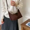 Bolso Retro para el Trabajo Terciopelo Ante Exquisito Oblicuo Joven Nueva Moda Bolso Sencillo 2026 Otoño Hombro Único Axila Cruzado