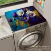 Cubierta para Microondas con Flor 3D Transfronteriza, Tapete para Vajilla, Tapete Antideslizante, Tapete para Lavadora, Tapete Absorbente para Encimera de Cocina