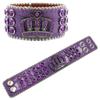 Popular europeo y americano Y2K pulsera de rhinestone de corona joyería diseño original diamante joyería de cuero PU
