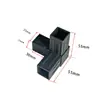 Estante para piezas de plástico de tubo cuadrado 2345 tridimensional, sujetadores, conector de tubo de acero, conector de esquina de plástico