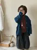 Suéter para Niños 2025 Suéter Cardigan Jacket Coreano Retro para Niños Niñas Holgado y Más Fácil de Combinar Suéter Casual