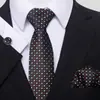 Nova gravata série listra oblíqua azul marinho moda geral masculina para negócios fabricantes de gravatas manuais atacado