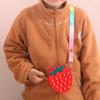 Monedero de silicona con forma de roedor explosivo pionero, con forma de fruta de dibujos animados, para descompresión, con música, para colgar y llevar como bolsa de juguete de descompresión.