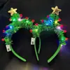 Atacado Transfronteiriço de Tiaras Estilo Floresta Nova, Acessórios de Cabeça de Rena Borboleta de Natal, Tiaras Brilhantes de Feira Noturna e Brinquedos de Barraca de Rua