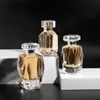 Suministro de Botellas de Perfume de Borde Cuadrado, Botellas de Perfume Vacías de 50 ml y 100 ml, Botellas de Vidrio con Tapas, Botellas con Atomizador