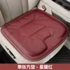Almofada de assento de carro nova transfronteiriça, conjunto de três peças de couro Nappa de inverno, adequada para todas as estações, respirável, espessada e com design antiderrapante