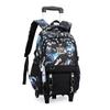 Mochila Escolar Carrito de Pez Natural Niños de Primaria Mochila de 3-6 Ruedas Estudiantes de Secundaria Pueden Subir Escaleras Mochila 5