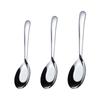 Shengjia Cuchara de Fondo Plano de Acero Inoxidable 304 410 Grande, Mediana y Pequeña Múltiples Especificaciones Pulida con Rueda de Tela Gruesa Cuchara para Correr de Restaurante