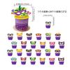 Soporte de papel para pastel transfronterizo tarjeta de decoración feliz cumpleaños adorno para copa postre bandera Mianmianbing tarjeta de dibujos animados