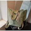 Bolsa de Lona Transfronteiriça para Mulheres, Grande Capacidade, Novo Modelo 2026, Bolsa de Mão, Bolsa de Ombro, Bolsa de Aula para Estudante Universitário, Bolsa Tote para o Dia a Dia