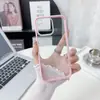 Funda Transparente Tres en Uno de Cristal para Teléfono Móvil Adecuada para Iphone1615Promax Marco de Cámara de Metal Acrílico + Tpu