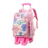 Mochilas con Ruedas Transfronterizas al por Mayor para Estudiantes de Primaria Niños y Niñas de Tercero a Sexto Grado, Ligeras de Arrastre y Espalda, Desmontables y de Doble Uso