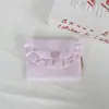 Linda Cartera de Tela Floral con Tapa abatible y Bordes Fruncidos, Bolsa Portátil de Gran Capacidad para Auriculares y Lápiz Labial para Niñas