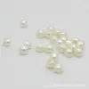 Botão de pérola ABS bege para atacado, furo parcial 6 8 10 12mm, acessórios de vestuário, acessórios de cabelo, acessórios manuais DIY